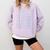 College Ruled Lined Paper Student Teacher Professor Costume Comfort Colors Sweatshirt Orchid