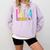 Colorful PARA Teacher Paraprofessional Cute Pencil Comfort Colors Sweatshirt Orchid Colorful PARA Teacher Paraprofessional Cute Pencil Comfort Colors Sweatshirt Orchid
