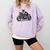 Cool Boston Terrier Riding a Motorcycle Biker Dog Lover For Men Women Kids Comfort Colors Sweatshirt Orchid