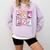 Coquette Bow Spooky Teacher Ghost Halloween Trick Or Teach Comfort Colors Sweatshirt Orchid Coquette Bow Spooky Teacher Ghost Halloween Trick Or Teach Comfort Colors Sweatshirt Orchid