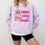 Created By God Called To Teacher Jesus Christian Teacher Comfort Colors Sweatshirt Orchid