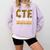 CTE Teacher Middle School High School Teach Career Men Women Comfort Colors Sweatshirt Orchid