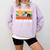 Cute Boston Terrier Best Boston Terrier Dad Ever Comfort Colors Sweatshirt Orchid