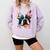 Cute Boston Terrier Puppy Dog Art Lover Unique Painting For Men Women Kids Comfort Colors Sweatshirt Orchid