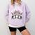 Cute Cartoon For Dog Owners Pet Team Boston Terrier Comfort Colors Sweatshirt Orchid