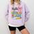 Cute Hello Second Grade Back To School Coquette Teacher Girl Comfort Colors Sweatshirt Orchid Cute Hello Second Grade Back To School Coquette Teacher Girl Comfort Colors Sweatshirt Orchid