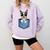Cute Pocket Boston Terrier Lover Dog Mom Comfort Colors Sweatshirt Orchid