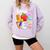 Cute Teach Love And Inspire Men Women Teacher Comfort Colors Sweatshirt Orchid