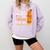 Cute Teacher Halloween For Women Men Teacher Pumpkin Comfort Colors Sweatshirt Orchid