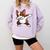 Dabbing Red Boston Terrier Dab Dance Dog Men Women Kids Comfort Colors Sweatshirt Orchid