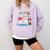 Disney Minnie Mouse Beautiful Day For Learning Teacher's Day Comfort Colors Sweatshirt Orchid Disney Minnie Mouse Beautiful Day For Learning Teacher's Day Comfort Colors Sweatshirt Orchid