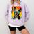 Dog Boston Terrier Hawaiian Comfort Colors Sweatshirt Orchid