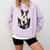 Dog Lovers Boston Terrier In Pocket Dog Face For Men Women Kids Comfort Colors Sweatshirt Orchid
