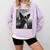 Dog Mom Dad Alien Selfie Boston Terrier UFO For Men Women Comfort Colors Sweatshirt Orchid