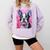 Dog Pink Boston Terrier Comfort Colors Sweatshirt Orchid