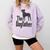 The Dogfather Boston Terrier Dog Funny Dog Gift T-Shirt For Men Women Girls Kids Comfort Colors Sweatshirt Orchid