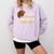 Lets Eat Kids Punctuation Turkey Thanksgiving Teacher Comfort Colors Sweatshirt Orchid