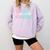 ESL Squad Teacher English As A Second Language Comfort Colors Sweatshirt Orchid
