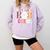 ESL Teacher Boo Crew Halloween Costume Comfort Colors Sweatshirt Orchid