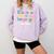 ESL Teacher English As A Second Language Teacher Comfort Colors Sweatshirt Orchid ESL Teacher English As A Second Language Teacher Comfort Colors Sweatshirt Orchid