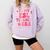 In My Esl Teacher Era Back To School ESL Teacher Groovy Comfort Colors Sweatshirt Orchid