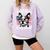 Even My Boston Terrier Loves Trump Trump Supporter Dog Lover Comfort Colors Sweatshirt Orchid