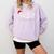 FA LA8 Christmas Santa Fa La Math Teacher Student Comfort Colors Sweatshirt Orchid