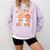 Fall In Love With Learning Shirt Autumn Thanksgiving Teacher Comfort Colors Sweatshirt Orchid