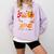 Lets Fall In Love With PE Teacher Thanksgiving Comfort Colors Sweatshirt Orchid