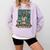 FCS Teacher Skeleton Halloween Family And Consumer Science Comfort Colors Sweatshirt Orchid
