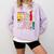 Fri-Yay Happy Friday Lovers Teacher Weekend Women Comfort Colors Sweatshirt Orchid