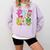 Fri-Yay Happy Friday Weekend Teacher Back To School Comfort Colors Sweatshirt Orchid