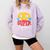 Grade K Super Squad Superhero Kindergarten Teacher Team Comfort Colors Sweatshirt Orchid