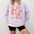 Groovy In My Spooky Teacher Era Halloween Party Boo Comfort Colors Sweatshirt Orchid