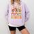Groovy Thanksgiving With My Gnomie Women Teacher Fall Gnome Comfort Colors Sweatshirt Orchid Groovy Thanksgiving With My Gnomie Women Teacher Fall Gnome Comfort Colors Sweatshirt Orchid