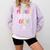 Growth Mindset Positive Back To School Teacher Student Comfort Colors Sweatshirt Orchid