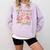 Half Teacher Half Iced Coffee Back To School Comfort Colors Sweatshirt Orchid Half Teacher Half Iced Coffee Back To School Comfort Colors Sweatshirt Orchid