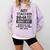 Halloween Art Teacher Prisoner Costume Comfort Colors Sweatshirt Orchid Halloween Art Teacher Prisoner Costume Comfort Colors Sweatshirt Orchid
