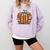 Halloween Books Pumpkin Reading Teacher Fall Men Women Comfort Colors Sweatshirt Orchid