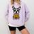 Halloween Dog Boston Terrier Mummy Costume Men Women Kids Comfort Colors Sweatshirt Orchid