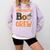 Halloween Kindergarten Boo Crew Kinder Teacher Student Comfort Colors Sweatshirt Orchid Halloween Kindergarten Boo Crew Kinder Teacher Student Comfort Colors Sweatshirt Orchid