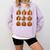 Halloween Teacher Fall Book Pumpkin Retro Reading Comfort Colors Sweatshirt Orchid