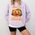 Halloween Teacher Librarian Pumpkin Reading Books Men Women Kids Comfort Colors Sweatshirt Orchid Halloween Teacher Librarian Pumpkin Reading Books Men Women Kids Comfort Colors Sweatshirt Orchid