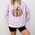Halloween Teacher Librarians Fall Book Pumpkin Retro Reading Comfort Colors Sweatshirt Orchid