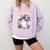 Halloween Teacher Trade Students For Candy Costume Women Comfort Colors Sweatshirt Orchid Halloween Teacher Trade Students For Candy Costume Women Comfort Colors Sweatshirt Orchid