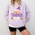 Halloween Teachers This Is My Tired Teacher Costume Comfort Colors Sweatshirt Orchid