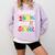 Happy 100th Day Of School 100 Days Of School Teacher Student Comfort Colors Sweatshirt Orchid Happy 100th Day Of School 100 Days Of School Teacher Student Comfort Colors Sweatshirt Orchid