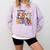 Happy First Day Of School PE Teacher Life Back To School Comfort Colors Sweatshirt Orchid