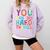 You Can Do Hard Things School Student Teachers Comfort Colors Sweatshirt Orchid