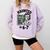 Haunted 67 Skeleton Math Teacher Halloween Costume Math Pun Comfort Colors Sweatshirt Orchid